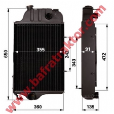 AL31503, AL38373, AL39290 - Radyatr komple - John Deere